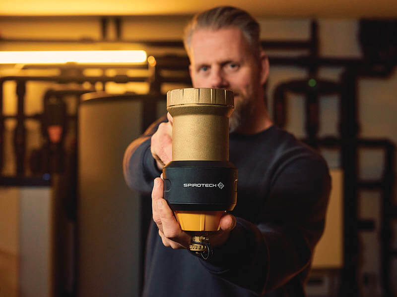 Unser neuer, innovativer Schmutzfilter für Wärmepumpeninstallationen, der SpiroTrap HPF