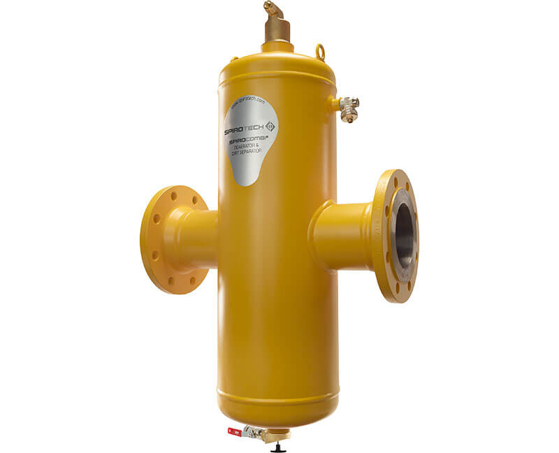 Spirotech SpiroCombi Schlammabscheider & Mikroblasenentlüfter für den Einsatz in Rechenzentren