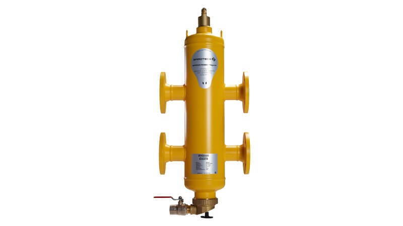 Spirotech SpiroCross - Hydraulischer Weiche mit Luft- und Schlammzabscheider (mit Magnet)
